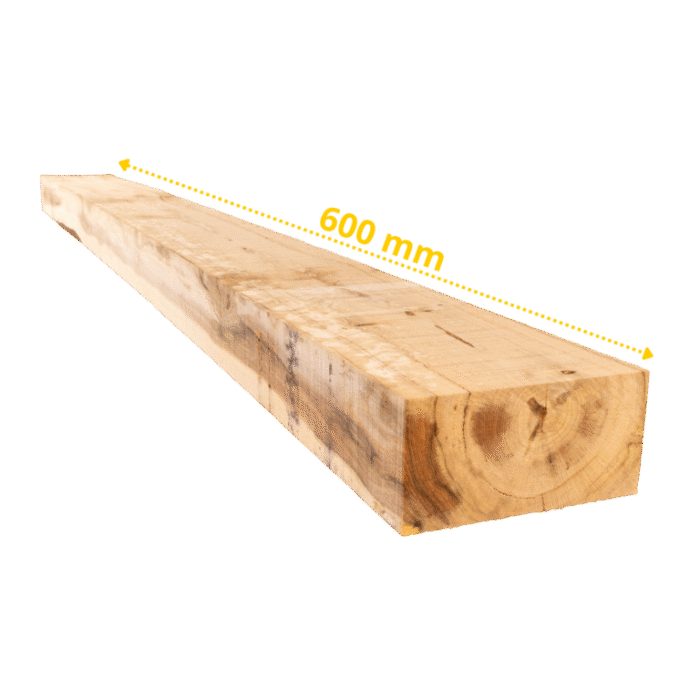 40 traverses en chêne 60 x 20 x 10 cm (Non traité) – Image 2